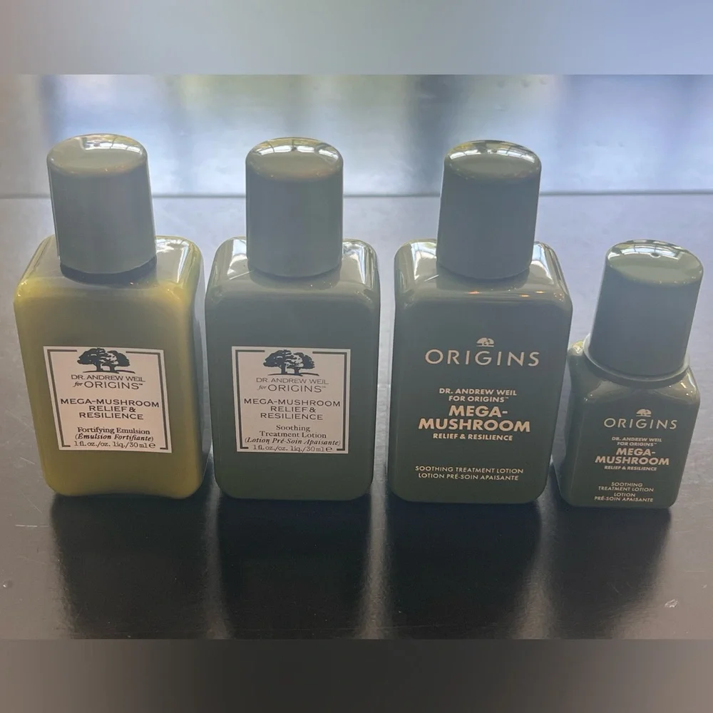 New Origins Mega-Mushroom Resilience Soothing Treatment Lotion, Set of 4